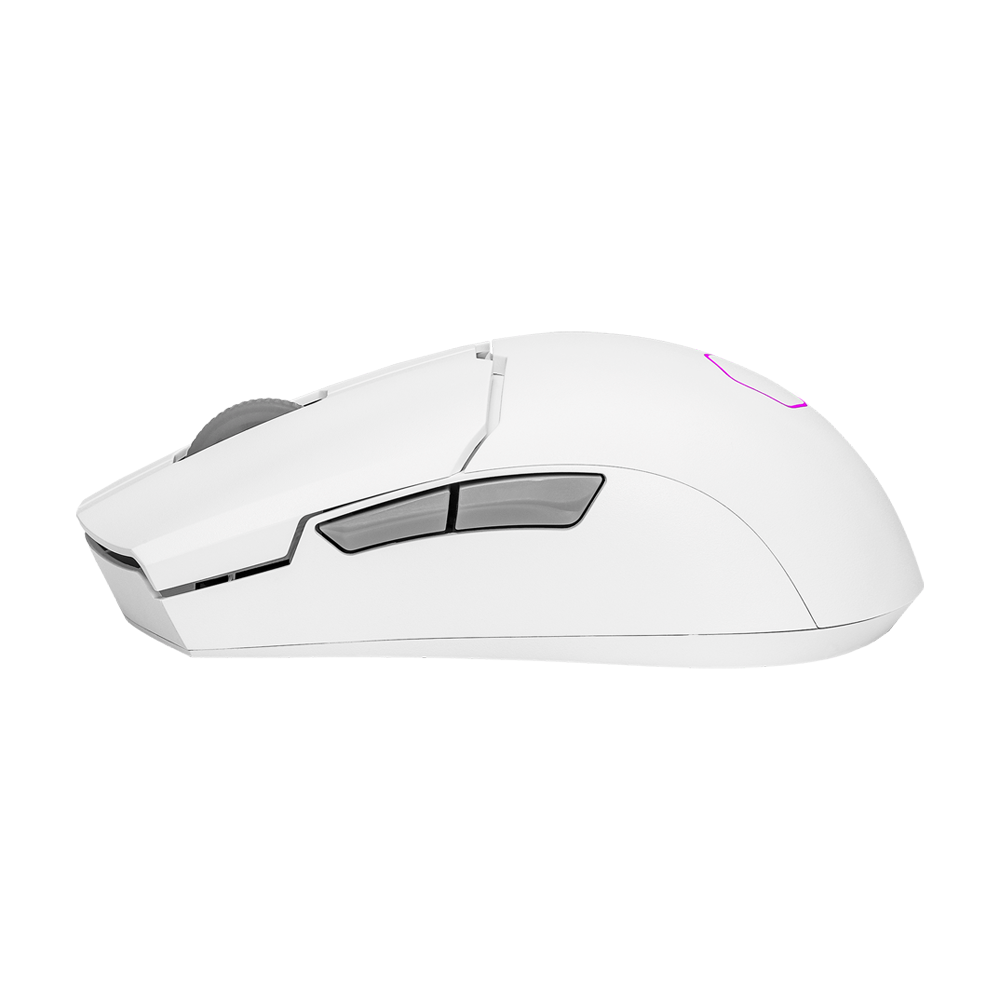 ماوس ألعاب سلكي كولر ماستر MM712 هايبرد بإضاءة RGB، أبيض