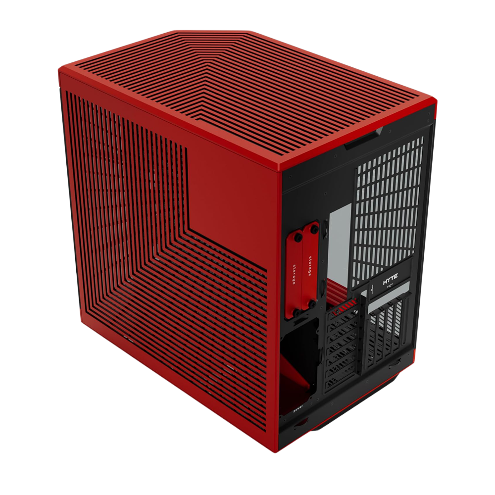 HYTE Y70 Modern Aesthetic Mid Tower Case - Black/Red