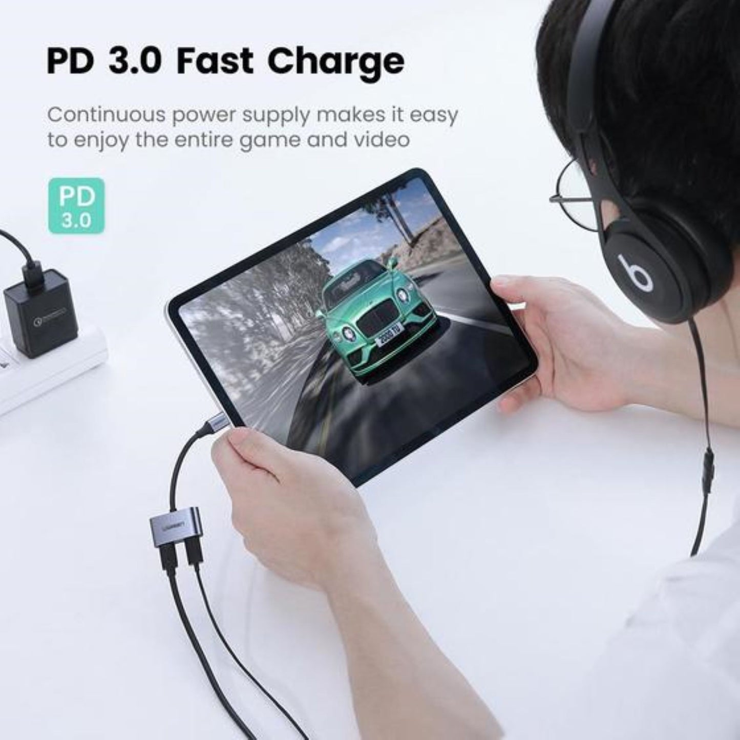 UGREEN USB-C One-Two Converter CM232