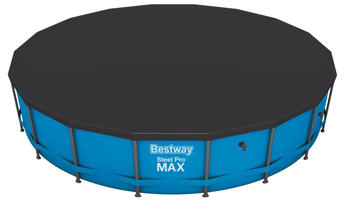 Bestway 5.49m pvc pool cover (contents:one pool cover, fits 5.49m (18') steel pro max pools and 5.49m (18') power steel pools and 5.49m (18') power steel swim vista series pools)