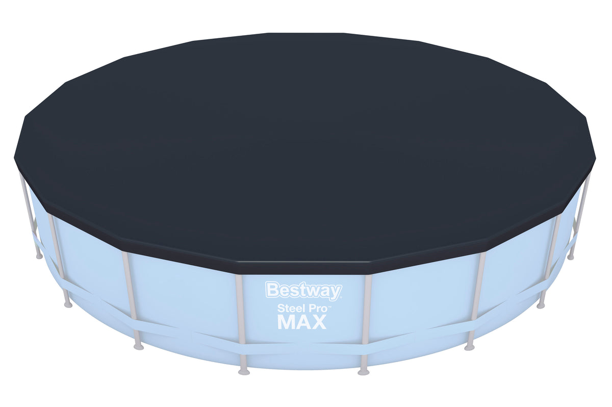 Bestway 5.49m pvc pool cover (contents:one pool cover, fits 5.49m (18') steel pro max pools and 5.49m (18') power steel pools and 5.49m (18') power steel swim vista series pools)