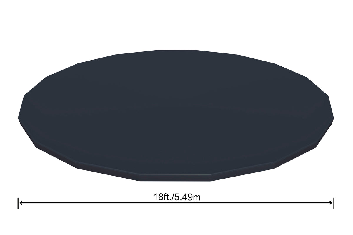 Bestway 5.49m pvc pool cover (contents:one pool cover, fits 5.49m (18') steel pro max pools and 5.49m (18') power steel pools and 5.49m (18') power steel swim vista series pools)