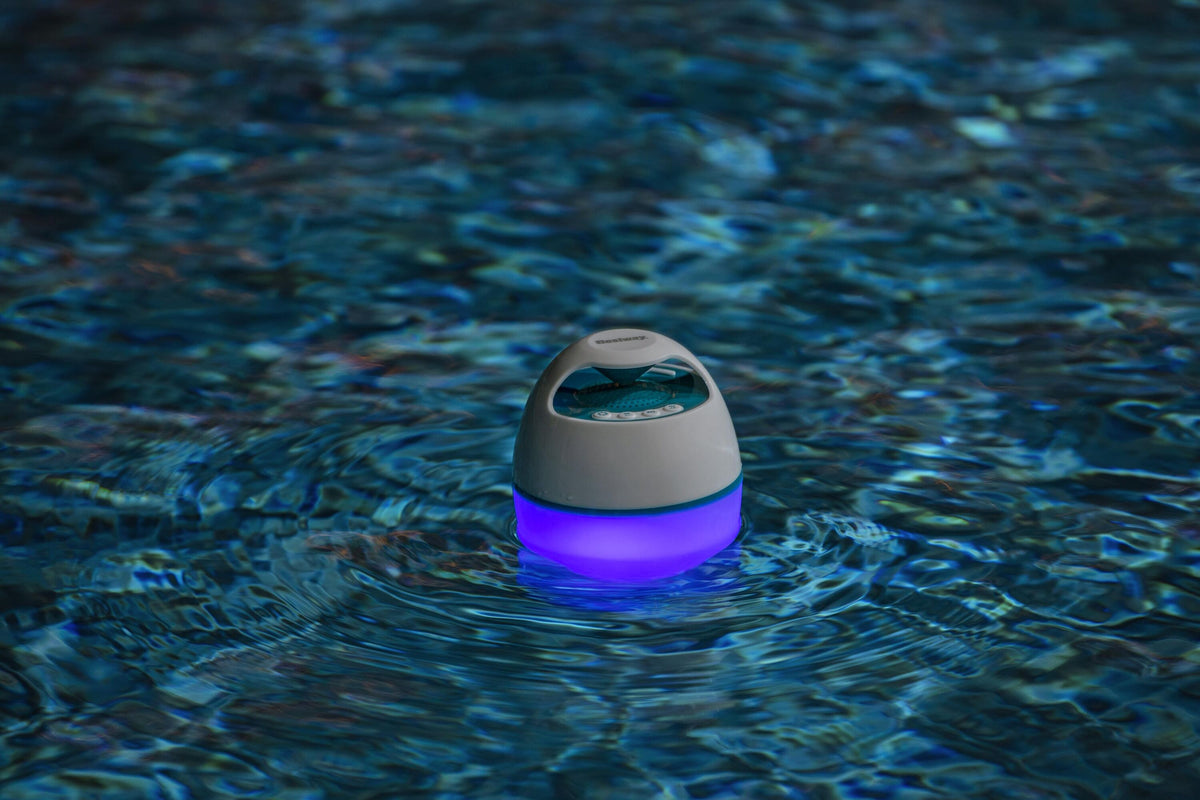 Bestway musicwave floating led bluetooth speaker (contents:1 musicwave floating led bluetooth speaker)