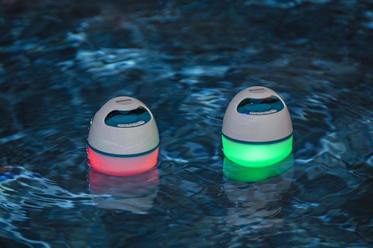 Bestway musicwave floating led bluetooth speaker (contents:1 musicwave floating led bluetooth speaker)