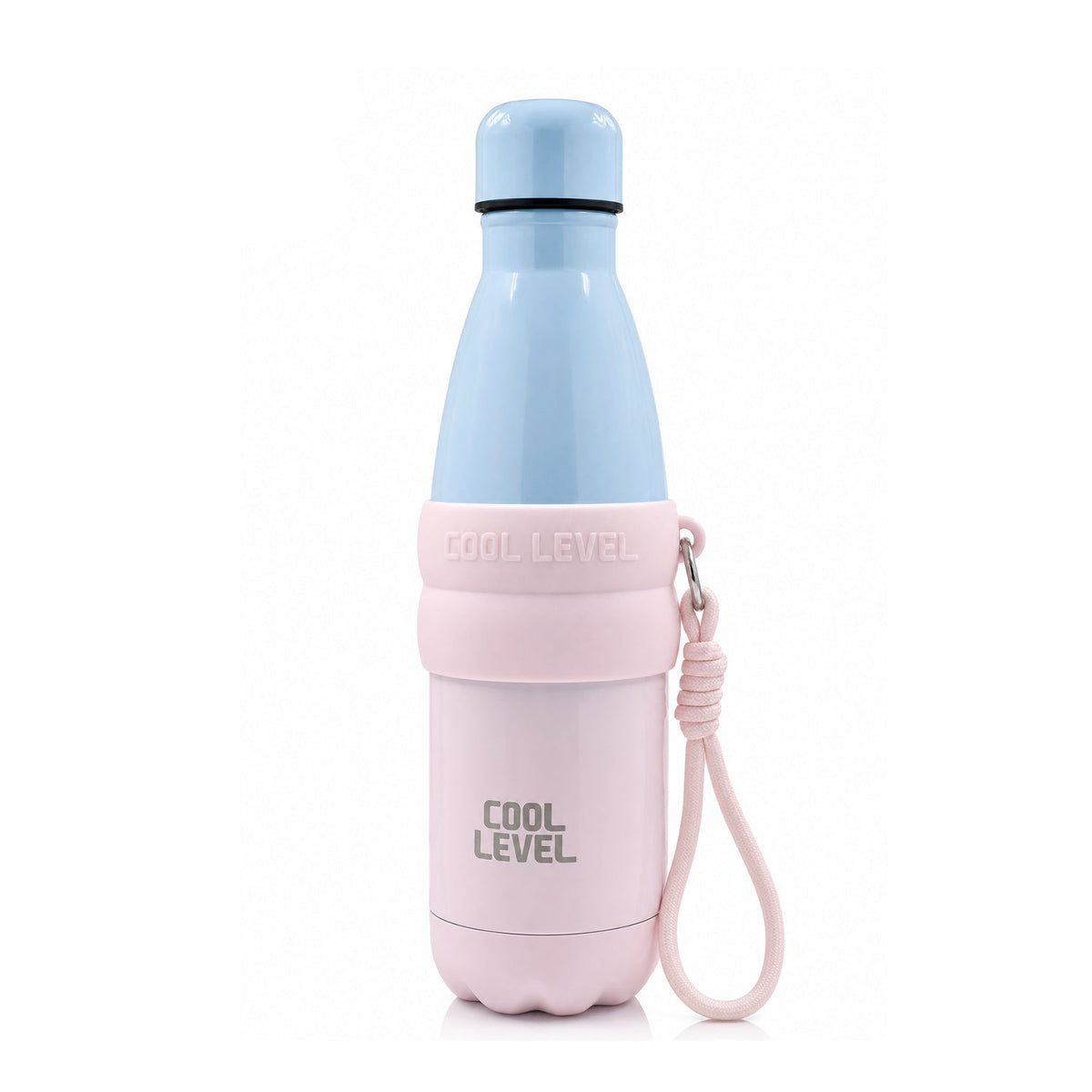 COOL LEVEL Steel Gradient Handle Water Bottle 500ml - Assorted