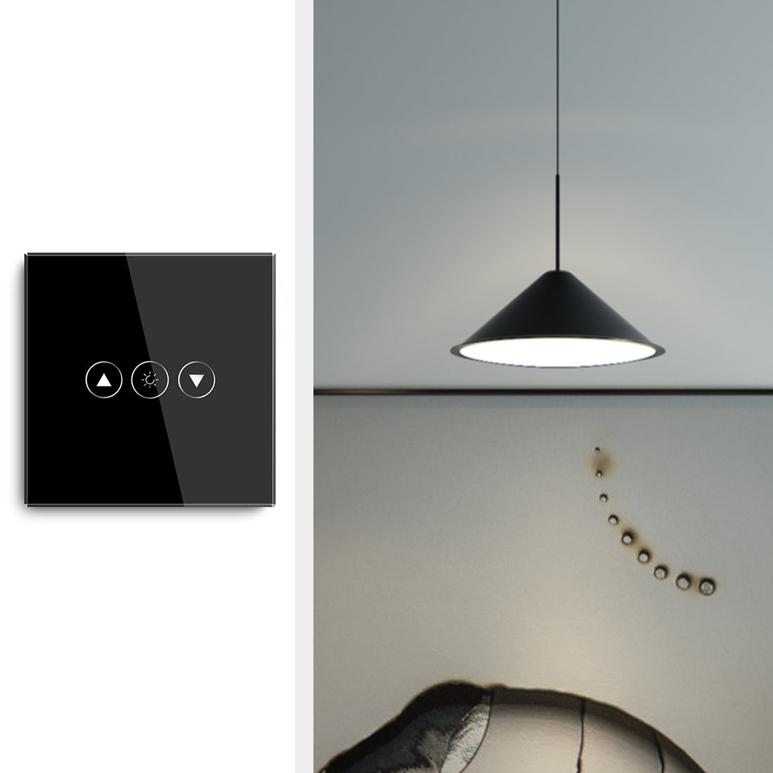 Gopeta Smart WiFi Smart Dimmer Switch - Black