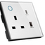 Gopeta Wi-Fi UK Single Socket  - 13A / USB-A / USB-C / White