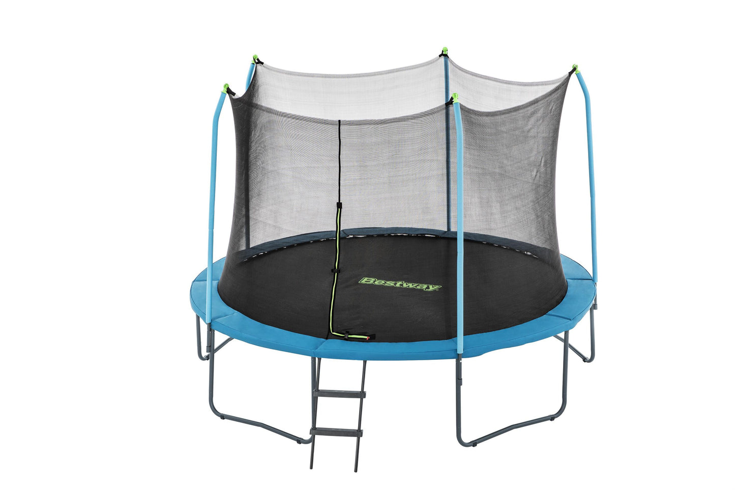 Bestway 3.66m x 2.78m xtreme air trampoline (1 trampoline, 1 spring-loading tool, 5 anchors, 10 foot pads, 1 ladder) age 6+