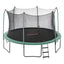 Bestway 4.27m x 2.86m xtreme air trampoline (1 trampoline, 1 spring-loading tool, 6 anchors, 12 foot pads, 1 ladder) age 6+