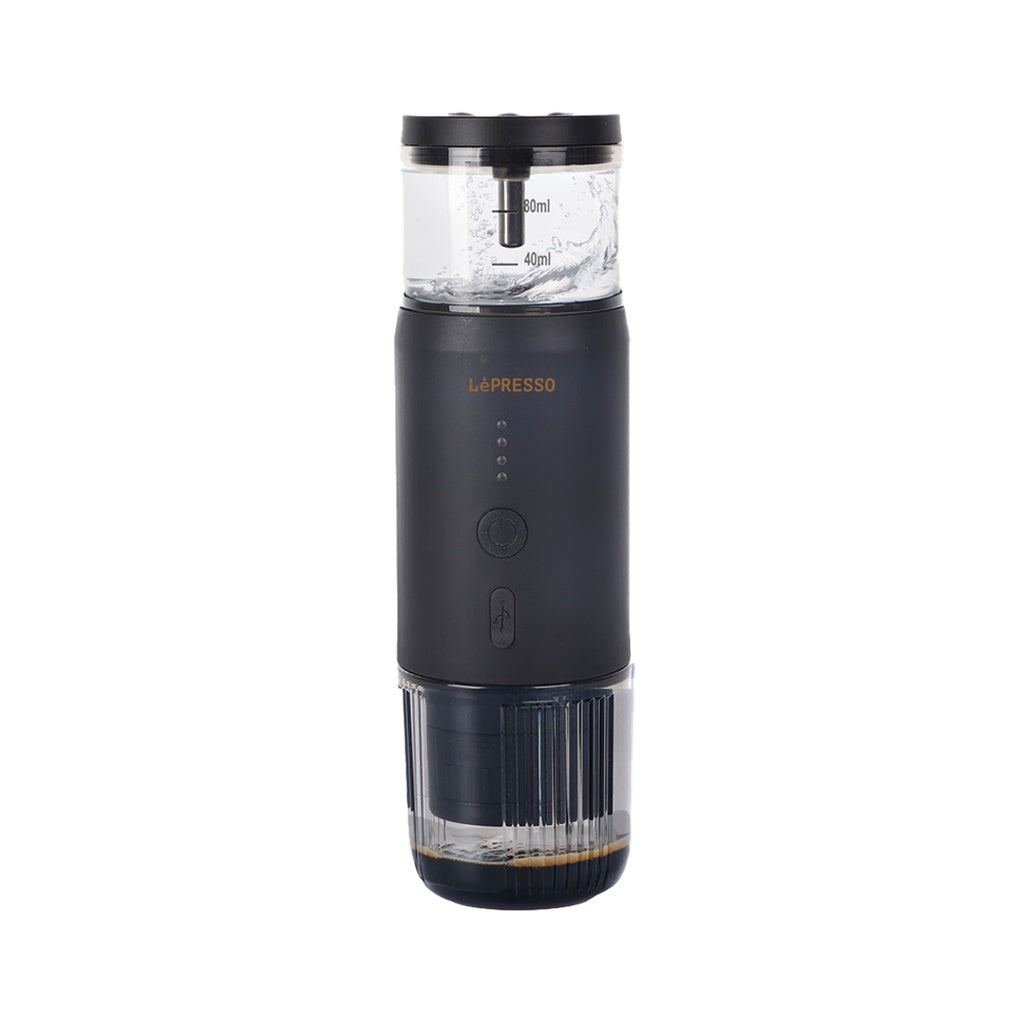 LePresso Portable Espresso Machine With Heating Function - Black Color