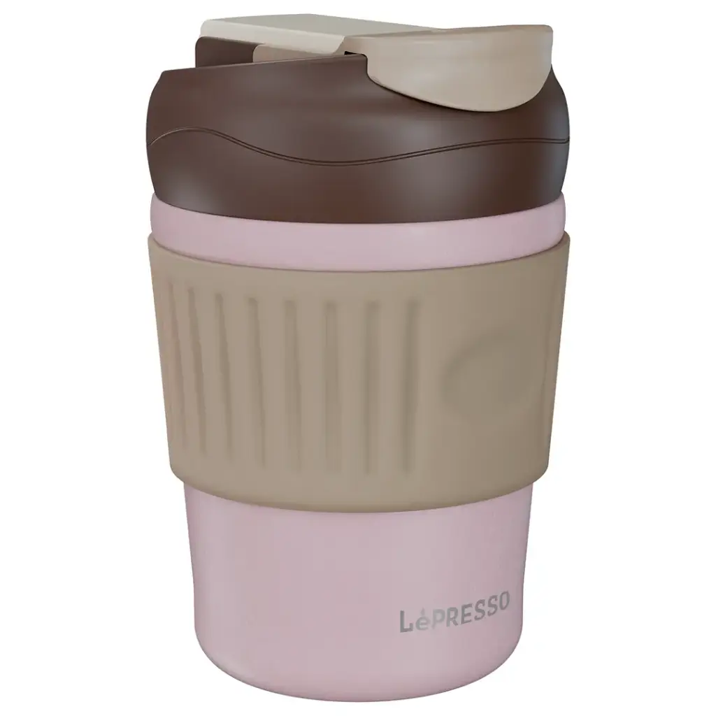 LePresso Tumbler Mug Dual Sip - Pink Color