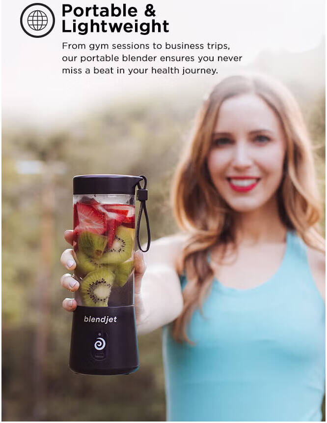 BlendJet V2 Portable Blender - 475ml / 200W / USB-C / Sea Glass