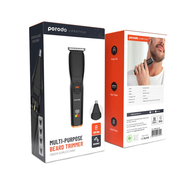 Porodo Lifestyle Multi-purpose Beard Trimmer And Smooth Seamless Shave