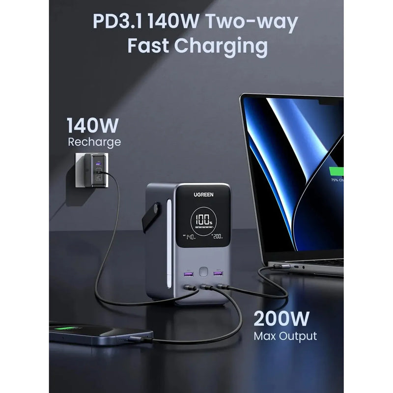 UGREEN Power Bank - 48,000mAh / 300W / USB-C / USB-A / Space Grey