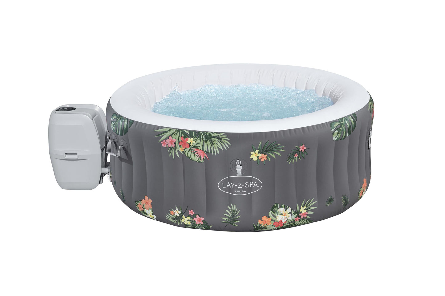 Bestway 1.70m x 66cm aruba airjet 3 tropical (one durable liner, one heater(220-240v), one filter, chemconnect, one inflatable cover, airjet system)