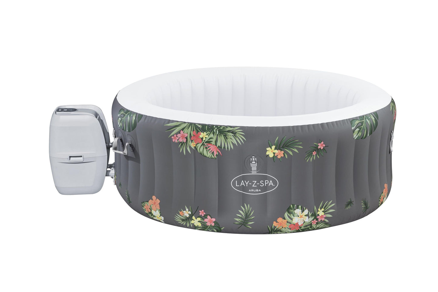 Bestway 1.70m x 66cm aruba airjet 3 tropical (one durable liner, one heater(220-240v), one filter, chemconnect, one inflatable cover, airjet system)