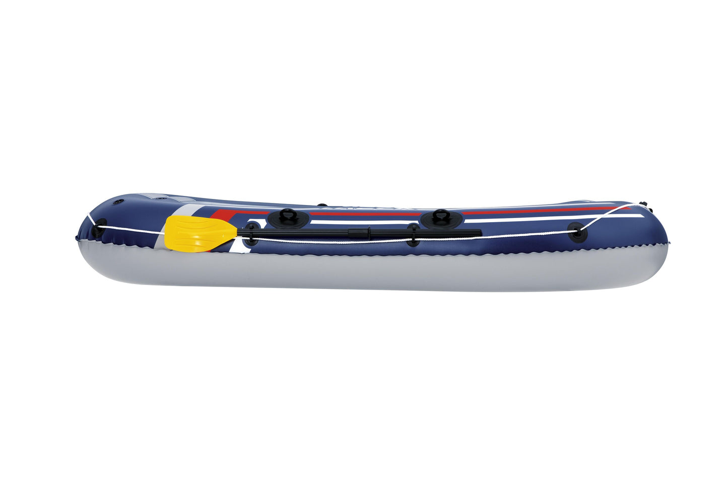 Bestway 2.55m x 1.27m treck x2 set (contents:1 boat,1 pair of oars,1 foot pump,repair patch)