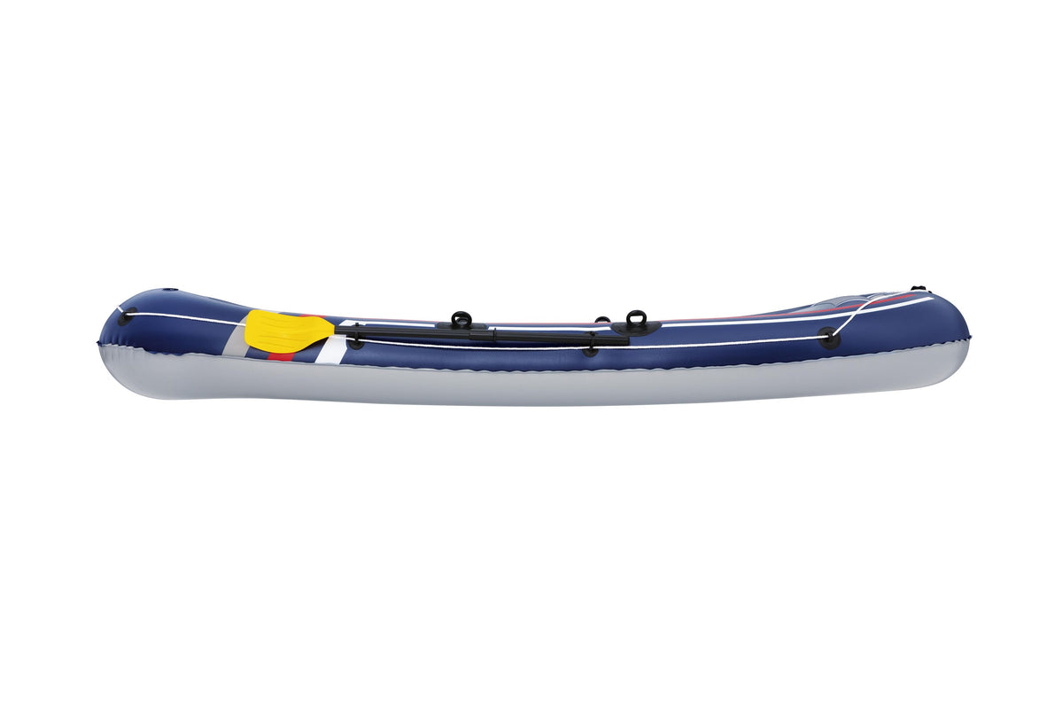 Bestway 3.07m x 1.26m treck x3 set (contents:1 boat,1 pair of oars,1 foot pump,repair patch)