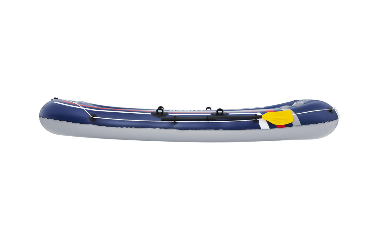 Bestway 3.07m x 1.26m treck x3 set (contents:1 boat,1 pair of oars,1 foot pump,repair patch)