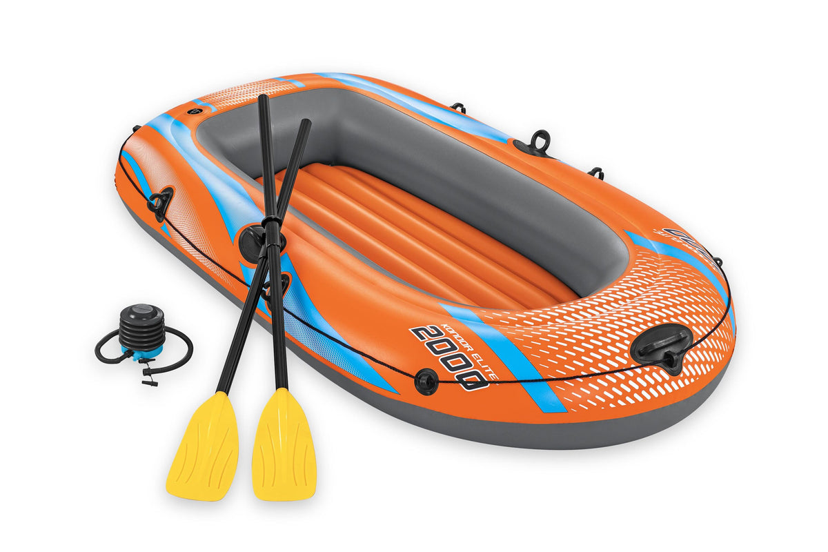 Bestway 1.96m x 106cm kondor elite 2000 raft set (1 boat,1 pair of oars,1 foot pump,repair patch)