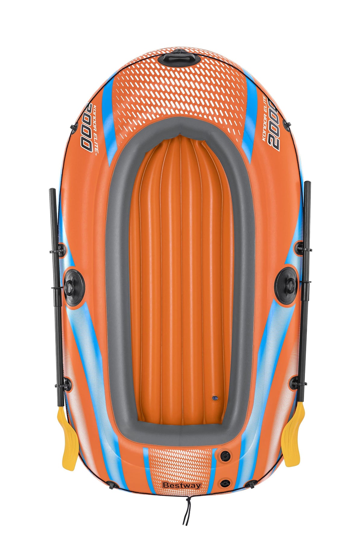 Bestway 1.96m x 106cm kondor elite 2000 raft set (1 boat,1 pair of oars,1 foot pump,repair patch)