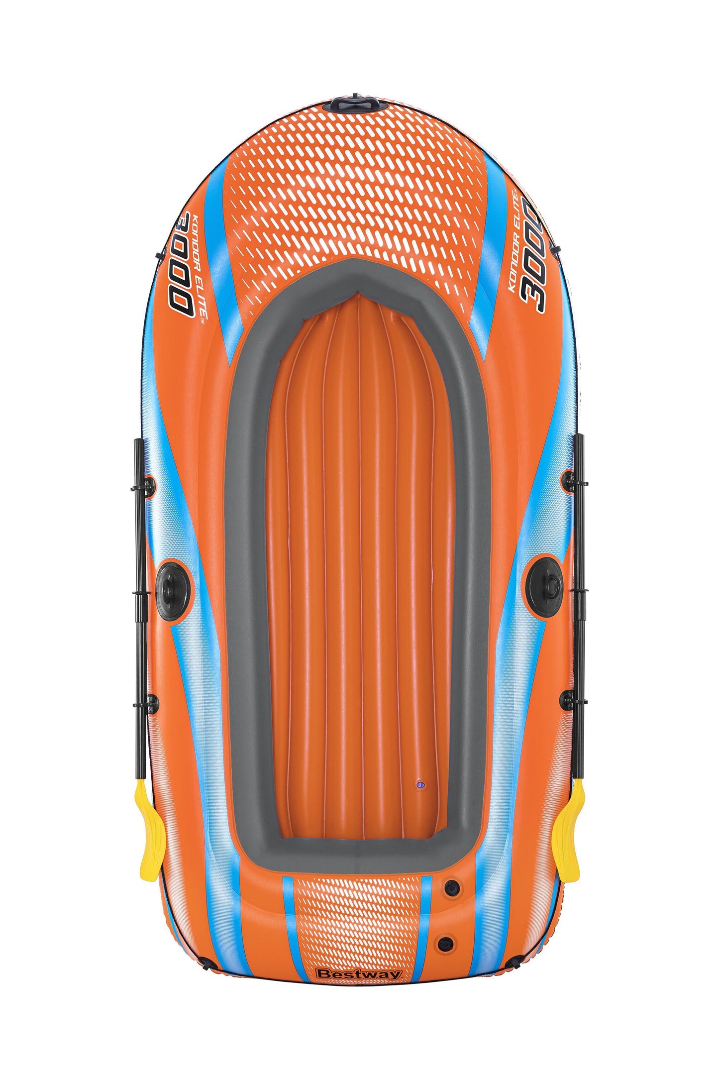 Bestway 2.46m x 1.22m kondor elite 3000 raft set (contents:1 boat,1 pair of oars,1 hand pump,repair patch)