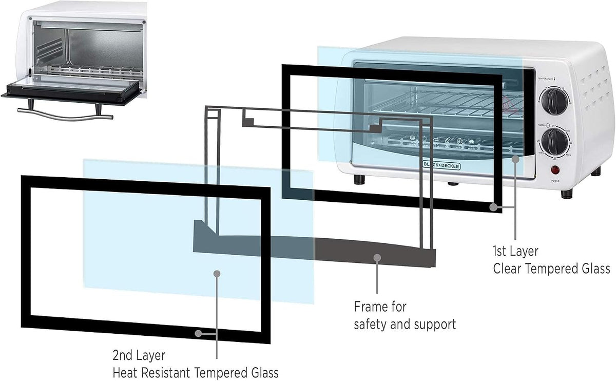 Black+Decker Toaster Oven - 800W / 9L