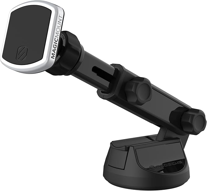 Scosche MagicMount Pro Extendo Magnetic Phone Holder - Black/Silver