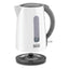 Black+Decker Electric Kettle, 1.7L, 2200W, JC70-B5 - White
