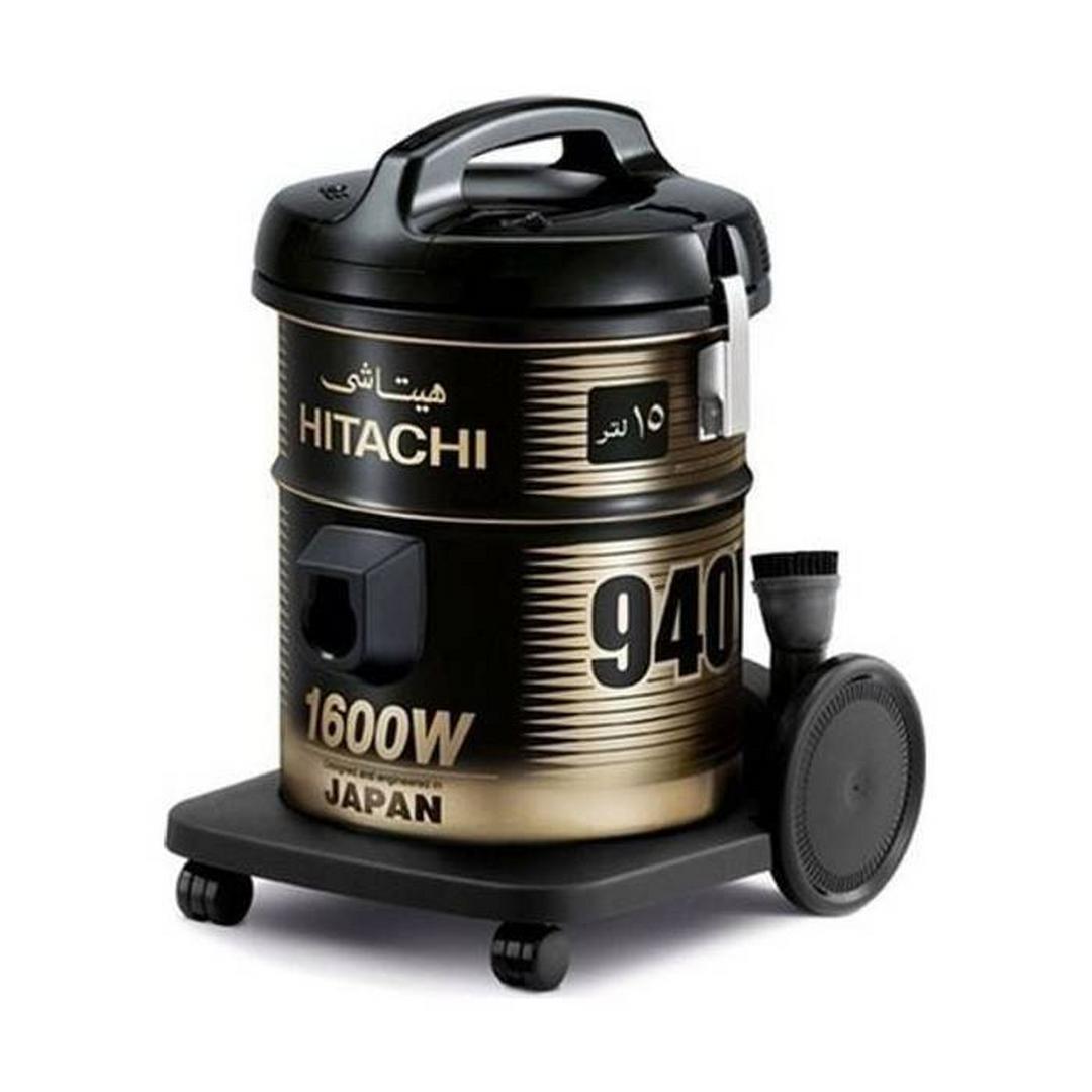 Hitachi Drum Vacuum Cleaner, 1600W, 15L, CV-940Y BK - Black