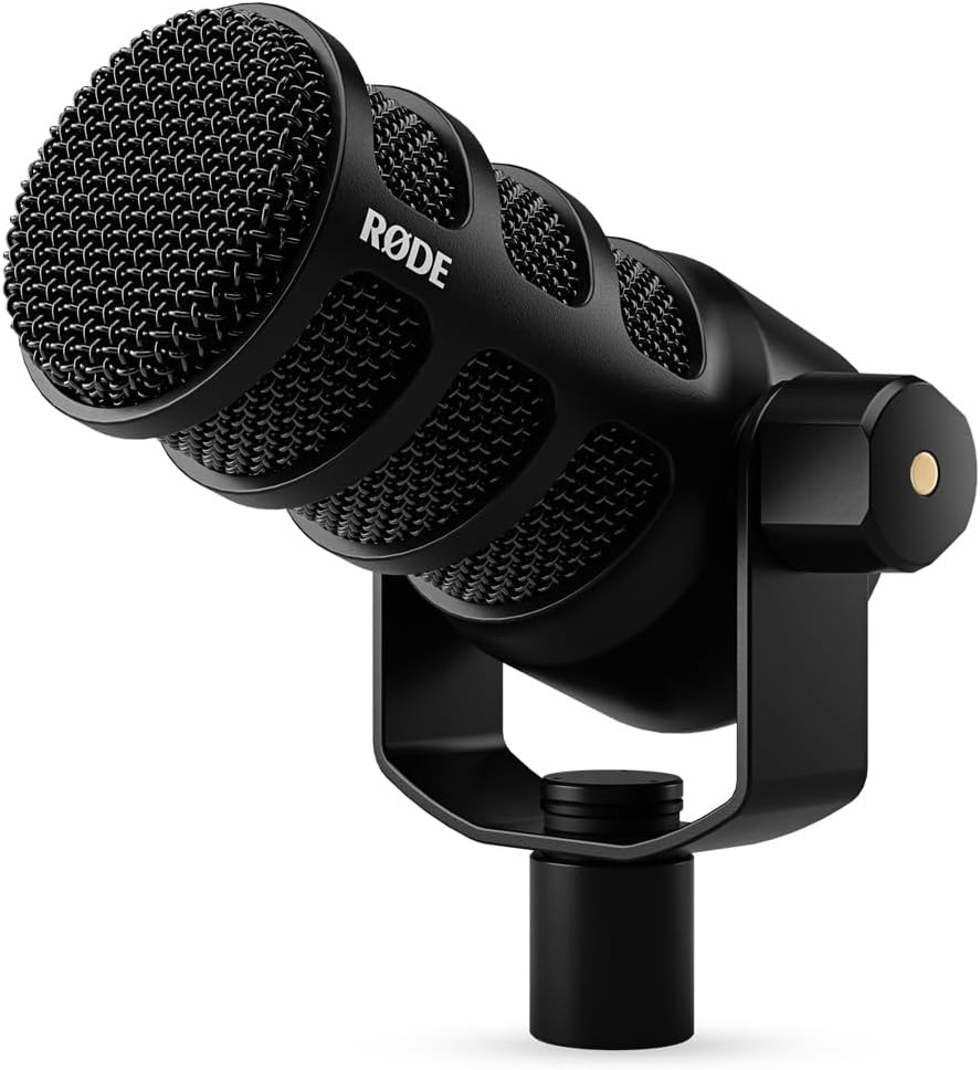 RODE PodMic USB Versatile Dynamic Broadcast Microphone - Black