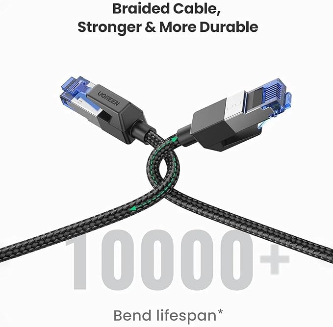 UGREEN Cat8 Pure Copper Ethernet Cable - 1.5 Meter / Black