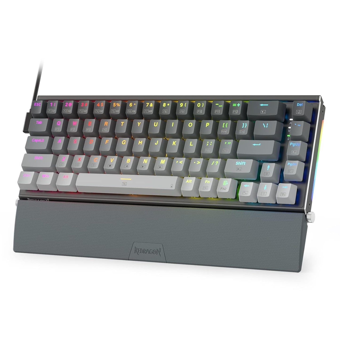 Redragon K641 PRO 65% Aluminum RGB Mechanical Gaming Keyboard - Grey