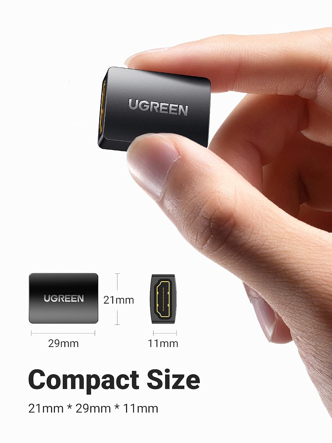 UGREEN HDMI Female to Female Adapter - Black