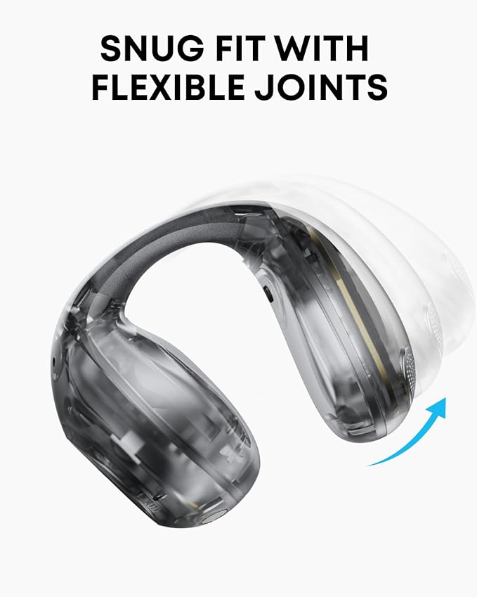 Anker Soundcore C40i Flexible and Comfortable Clip-On Earbuds - Clear