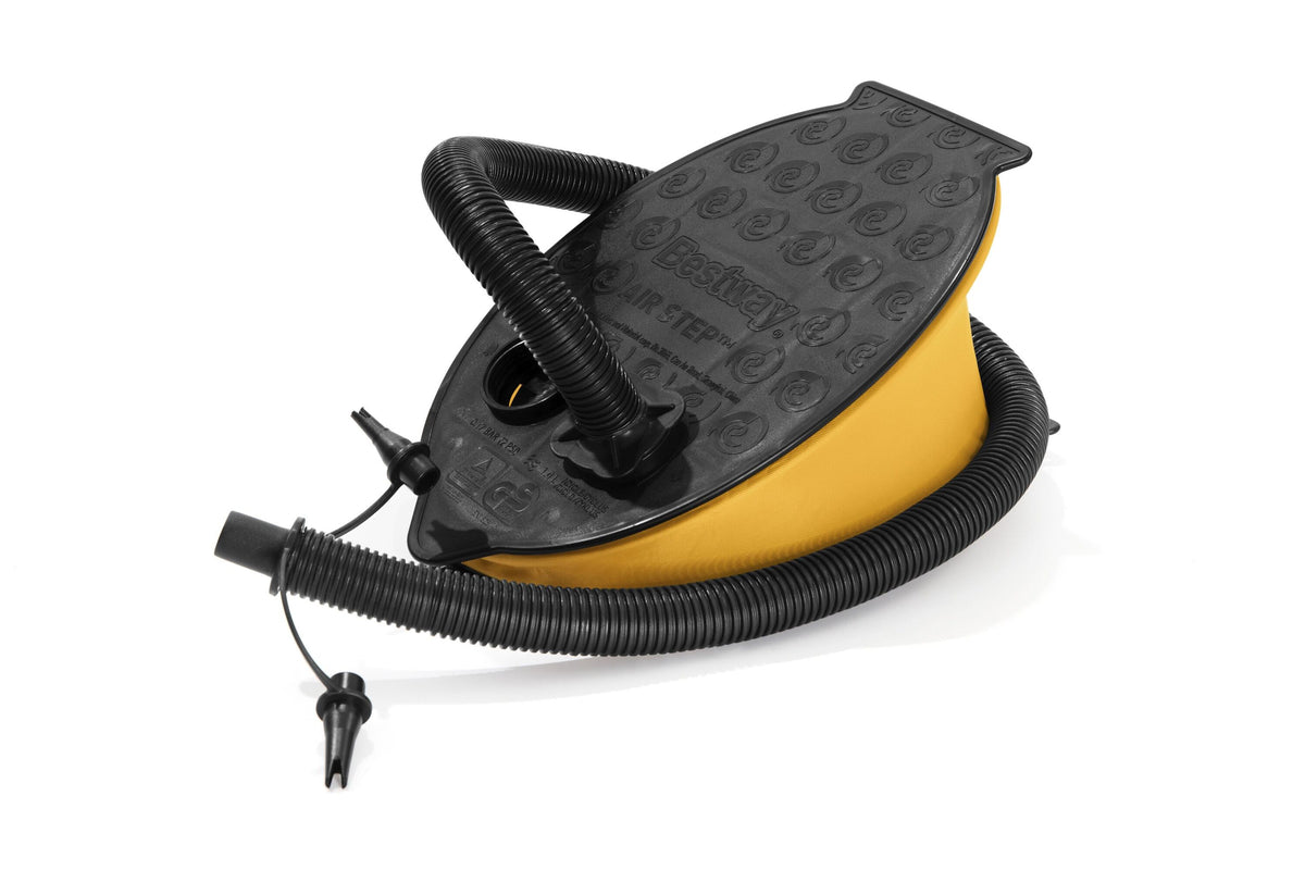 Bestway 28cm x 19cm air pump (contents:foot pump, flexible hose(0.8m), 3 valve adaptors)