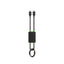 GOUI Lock Key Chain Cable - Lightning / USB-C / Black