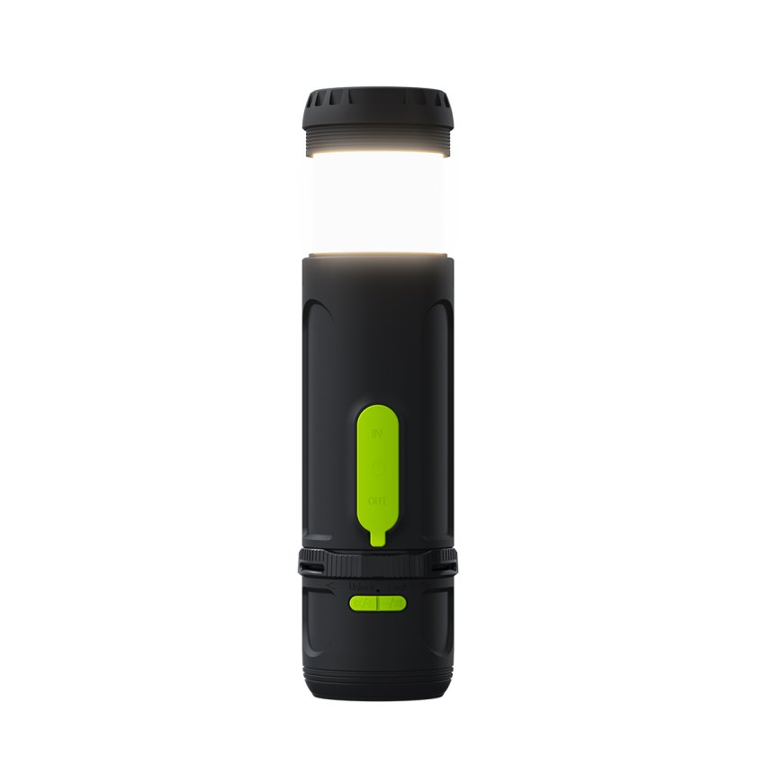 GOUI Multifintional Camp light with Spekar & Power Bank - 4400mAh / Black
