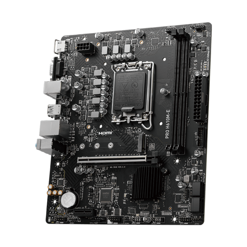 MSI PRO H610M-E Motherboard - DDR5 / USB - Black