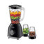 Black+Decker Electric Blender with 2 Mills - 400W / 1.5L / Stainless Steel