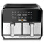 Black+Decker Dual Air Fryer - 1700W / 8 Liter / Black