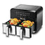 Black+Decker Dual Air Fryer - 1700W / 8 Liter / Black
