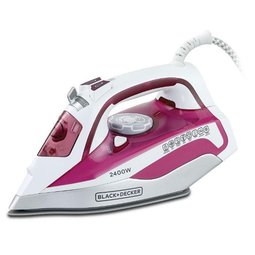 Black+Decker Steam Iron - 2400W / 380ml / Magenta