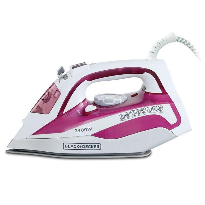Black+Decker Steam Iron - 2400W / 380ml / Magenta