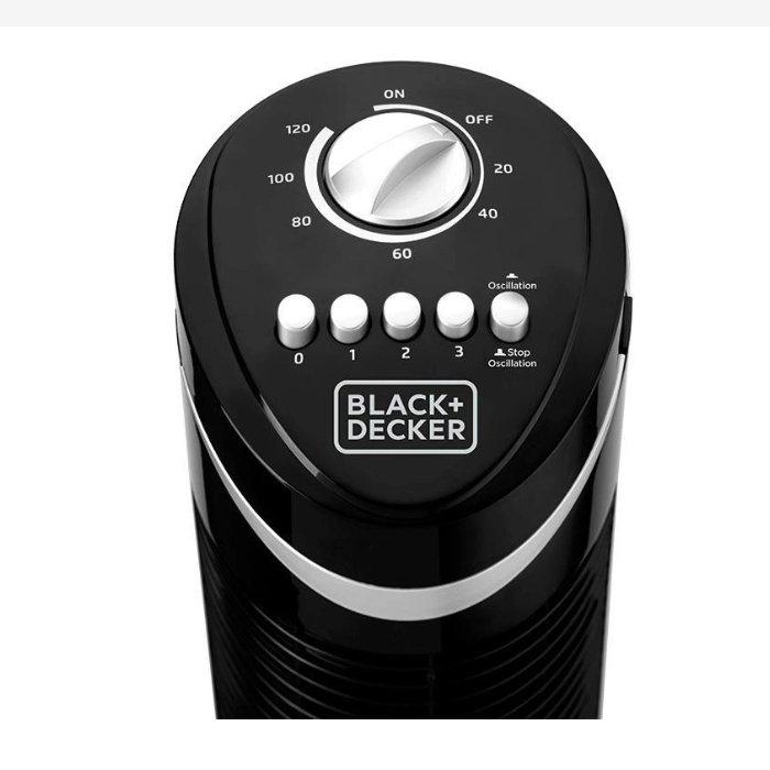 Black+Decker Tower Fan -  50W / Black