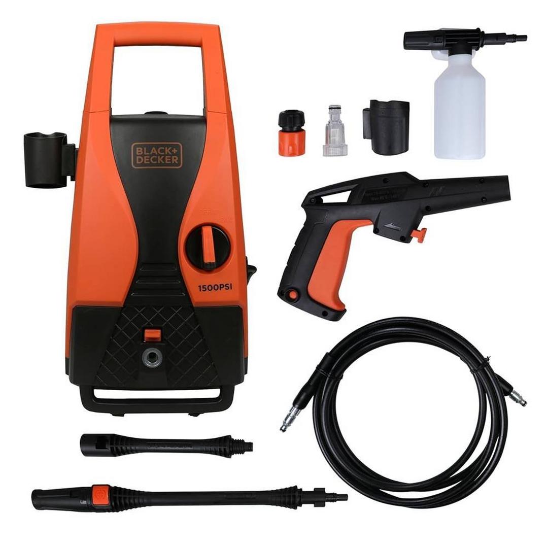Black+Decker Pressure Washer - 1400W / 7.1L / Black/Orange