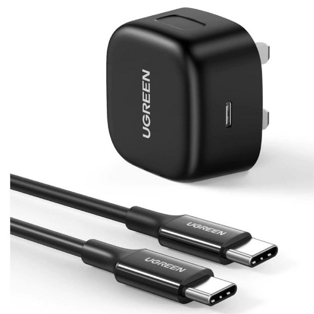 UGREEN PD Fast Charger with Cable UK - 25W / USB-C / Black