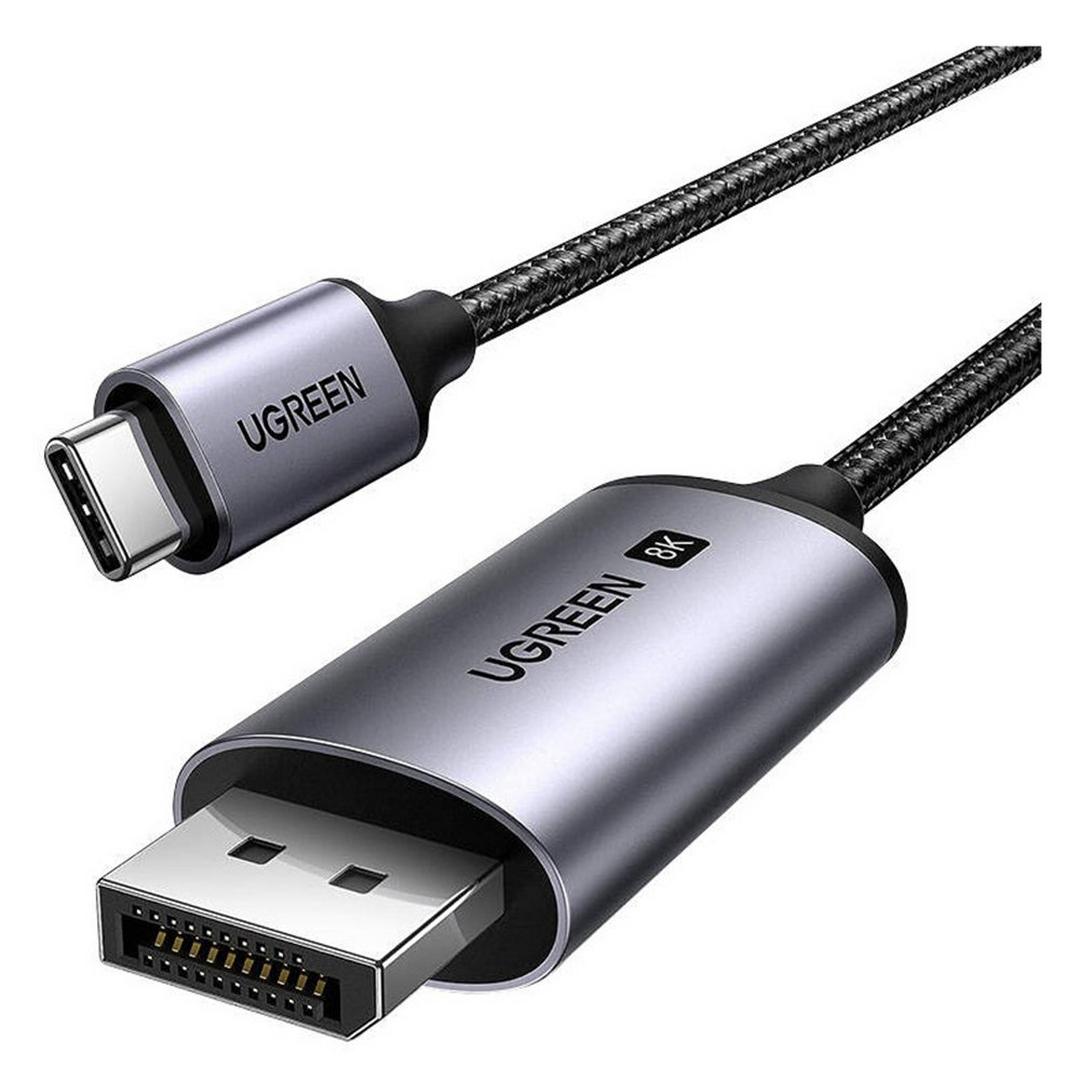 UGREEN USB-C to Display Port 8K Cable - 1 Meter / Grey