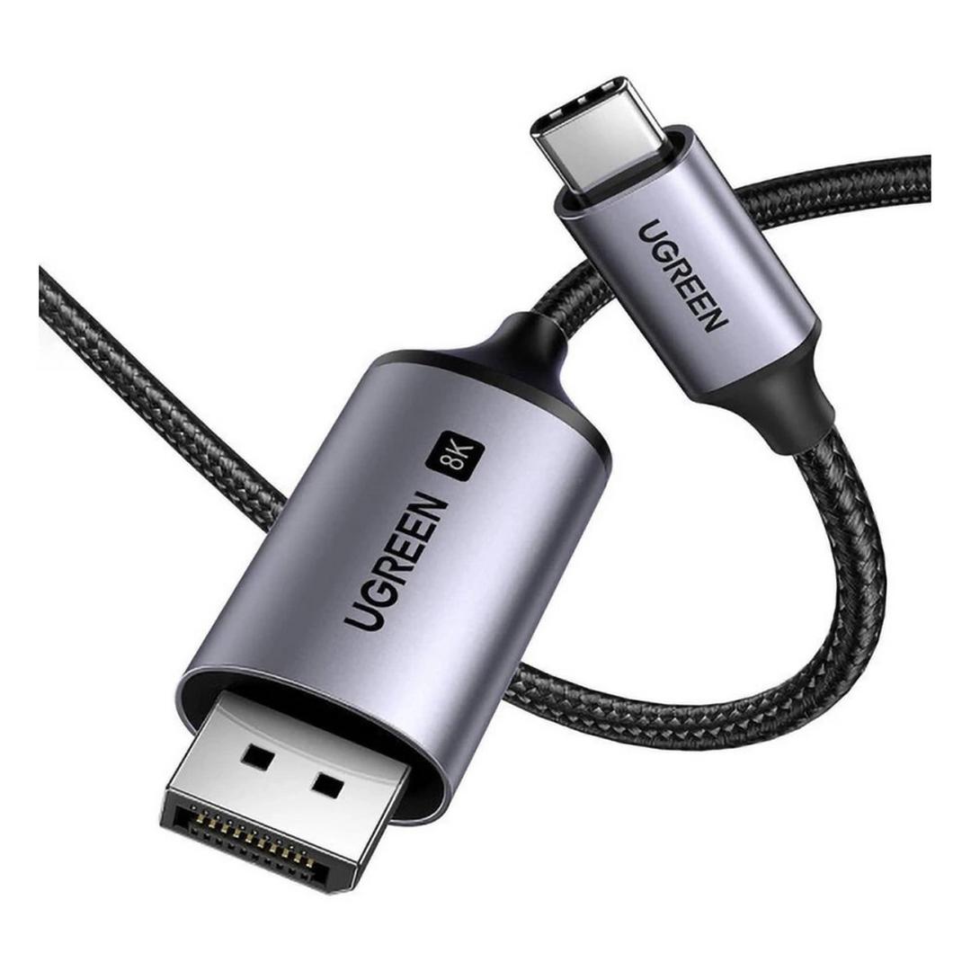 UGREEN USB-C to Display Port 8K Cable - 1 Meter / Grey