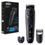 Braun Men'S Beard Trimmer 5 With Precision Wheel, 5 Styling Tools, 100 Mins Runtime, BT5420 - Black